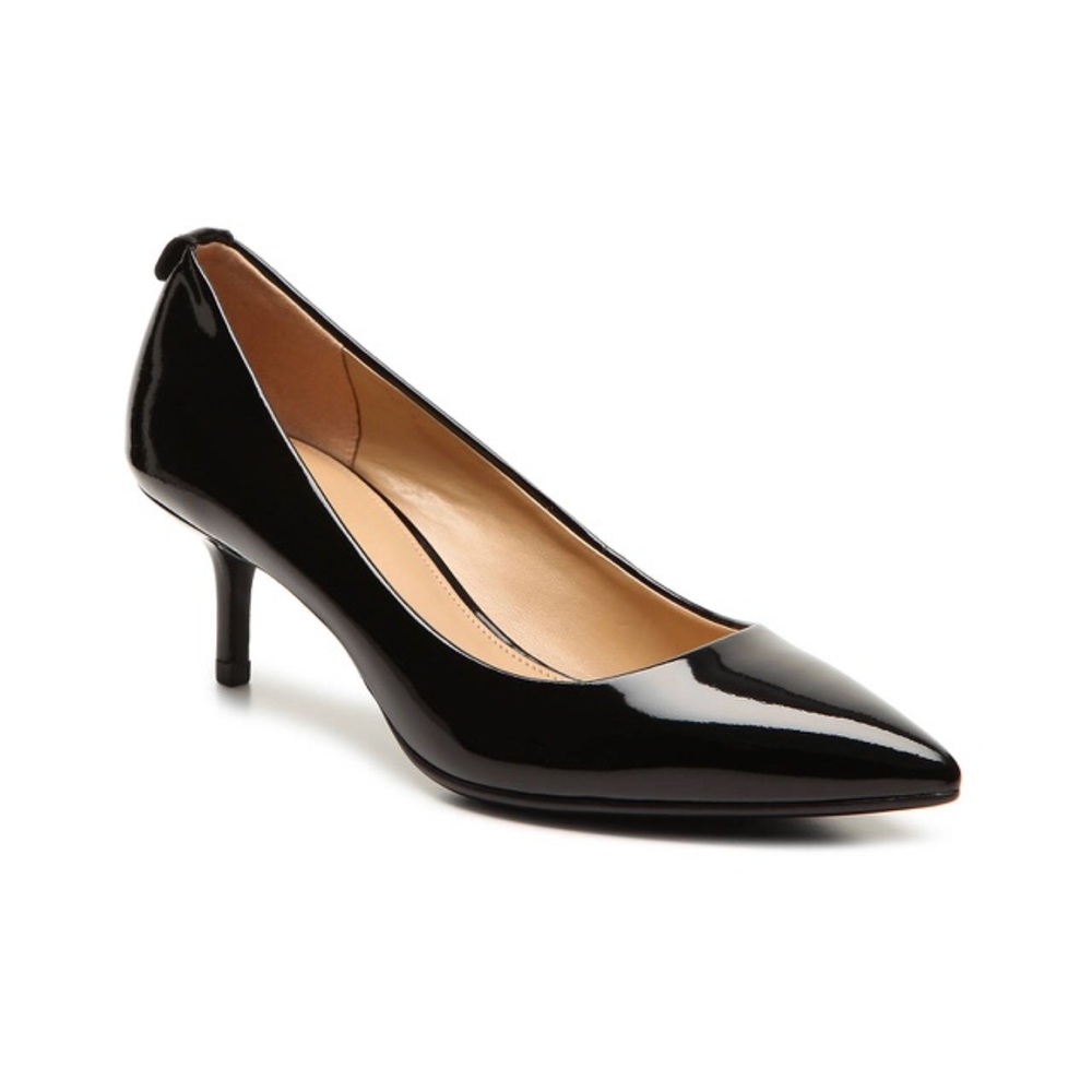 Black Patent Michael Kors Kitten Heel pump